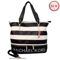 michael kors striped groot zwart wit bakken Outlet Almere Stad 8timt218